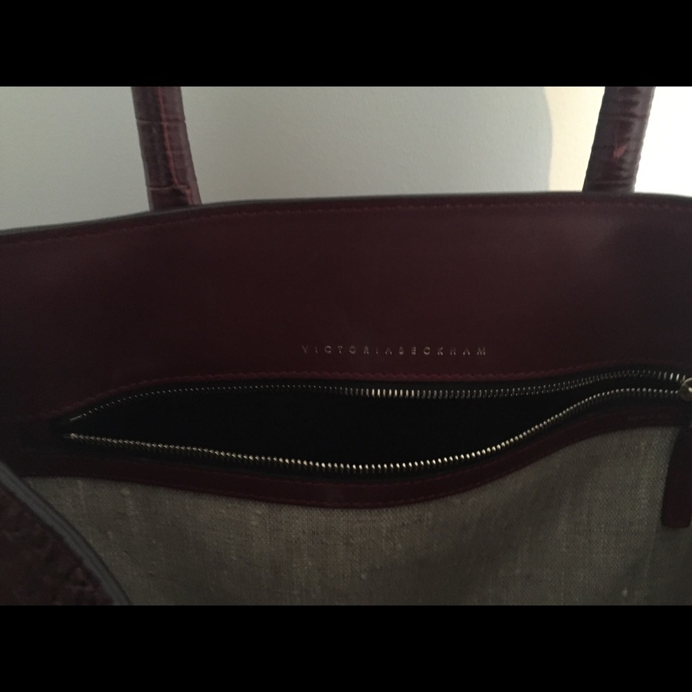 Victoria Beckham Croc Embossed Liberty Tote